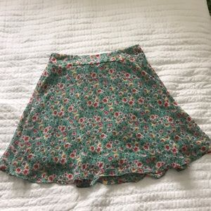 Floral mini skirt